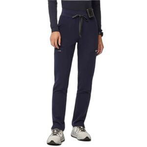 Figs Yola Navy Blue High Waisted Slim Work Scrubs Pants Size XXS